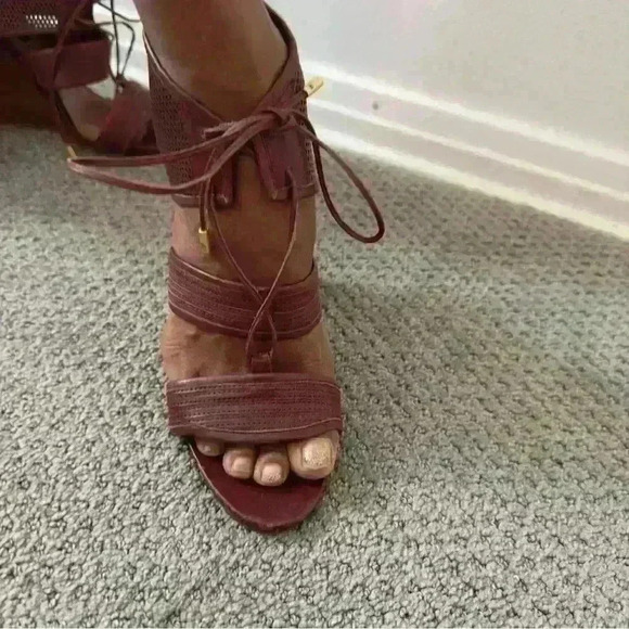 Derek lam Brooklyn leather wedge sandal. Size 9 wedge 45’’ made in Italy - Picture 2 of 6